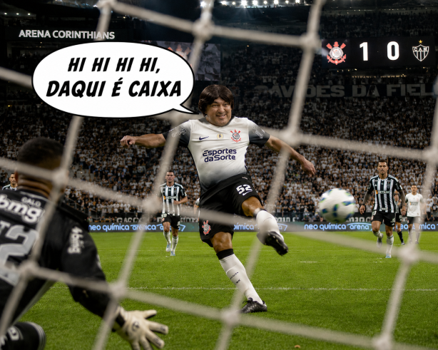 Zacarias vendo a bola chegar!