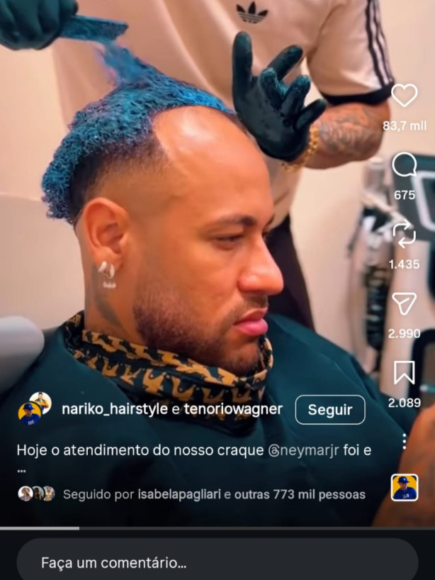 Neymar t� calv�o man� kkkkkkj