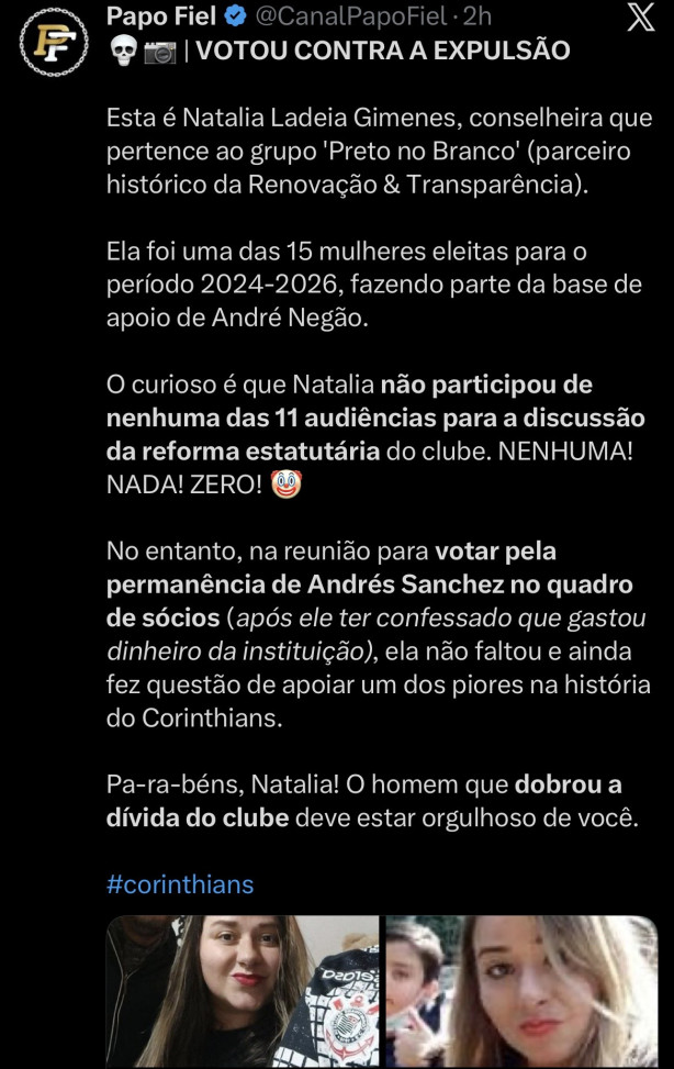 Mais um nome vazado