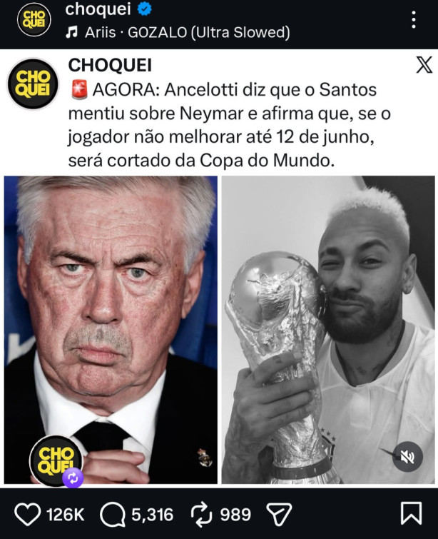 Ancelotti caiu no golpe