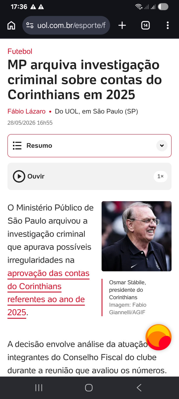 MP arquiva investiga��o criminal sobre contas