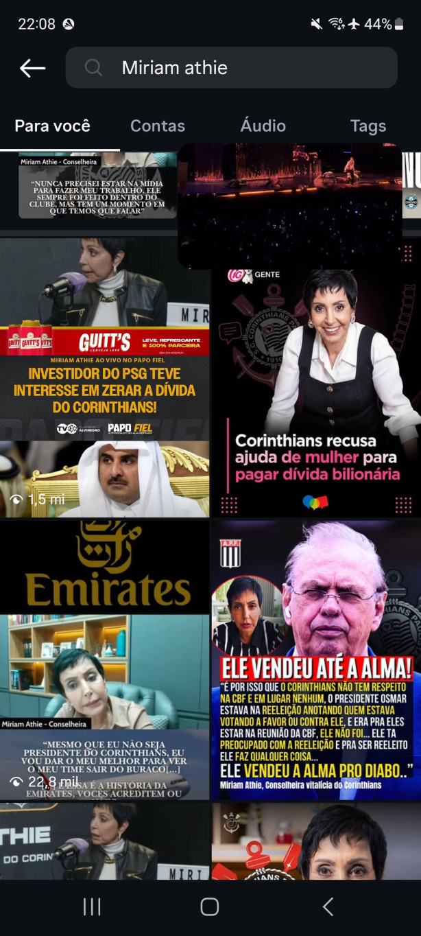 Olho aberto na m�riam athie ...