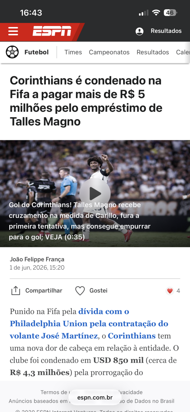 Sem disfarce.