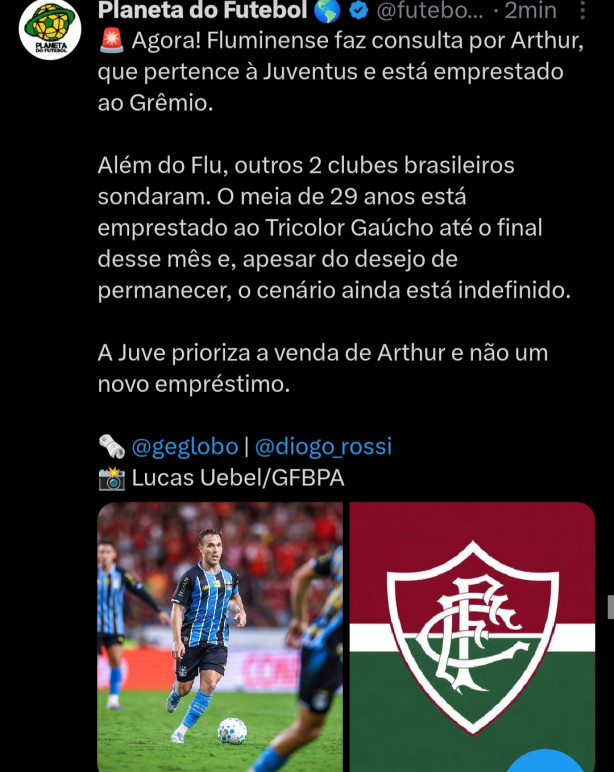 Arthur do Gr�mio � a cara do futebol do Diniz
