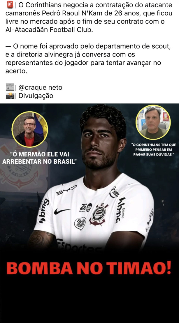 bomba - Novo atacante midi�tico
