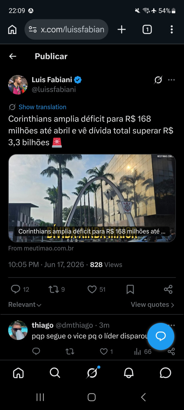 Quebrou totalmente!