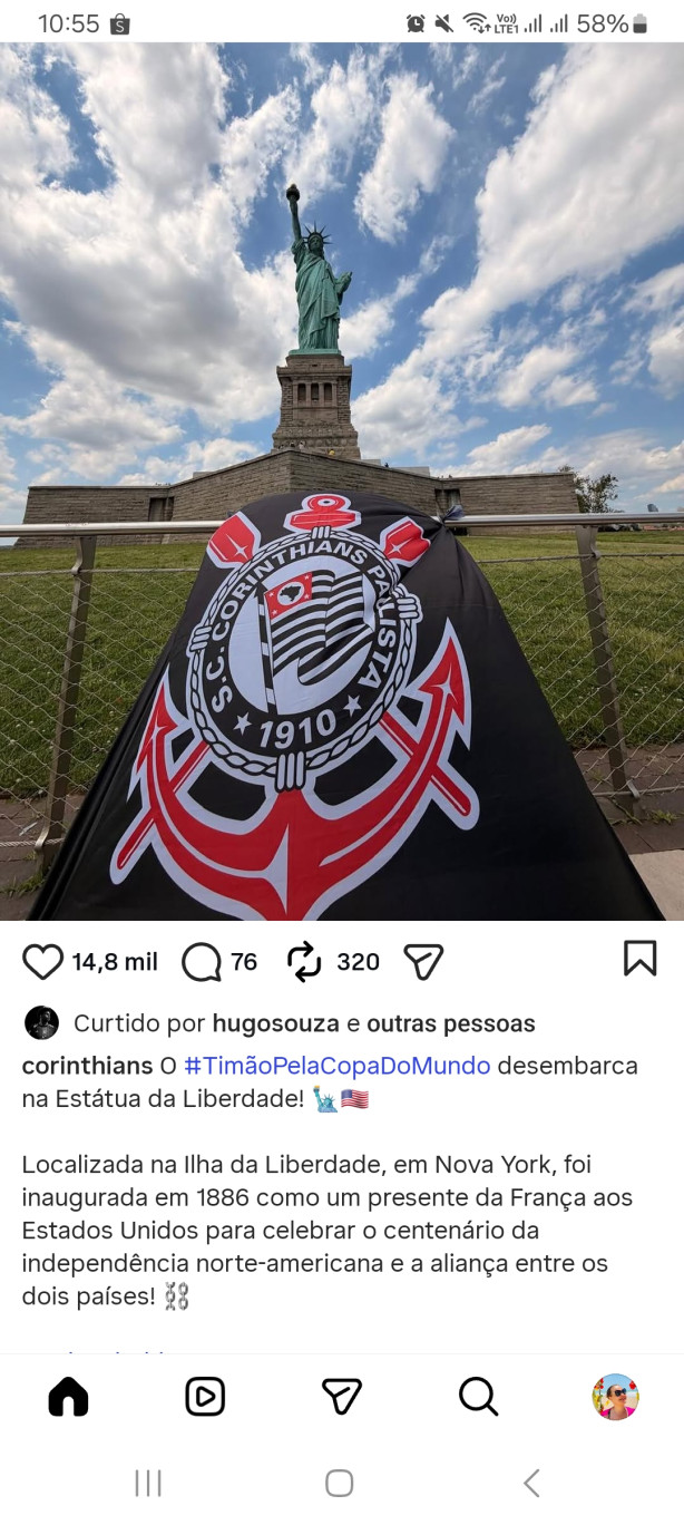 Corinthians pelo mundo afora.
