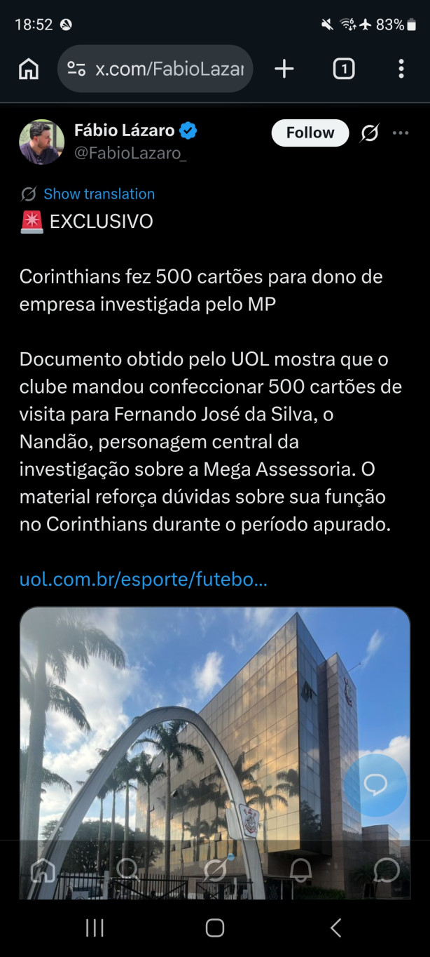 Esse stabile precisa cair pra ontem!