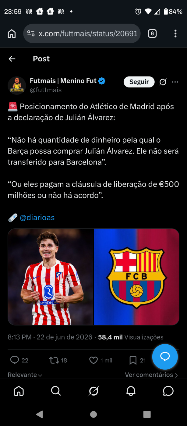 Postura invej�vel do Atl�tico de Madrid