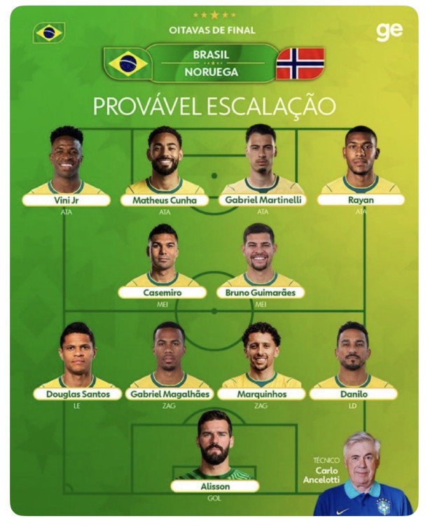 Ancelotti no 4-2-4 amanh�