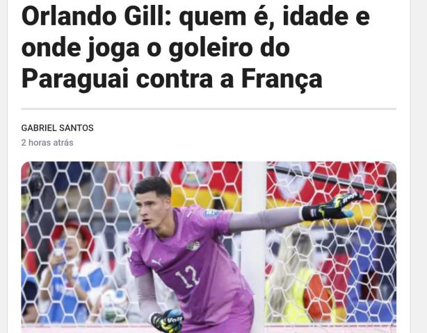 Goleiro do Paraguai, muito seguro!