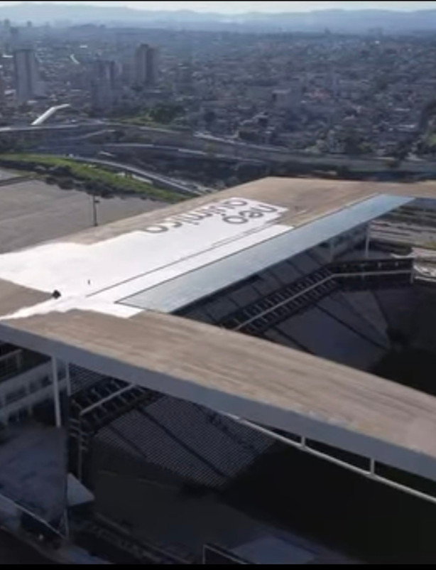 Nova imagem da arena - limpeza .