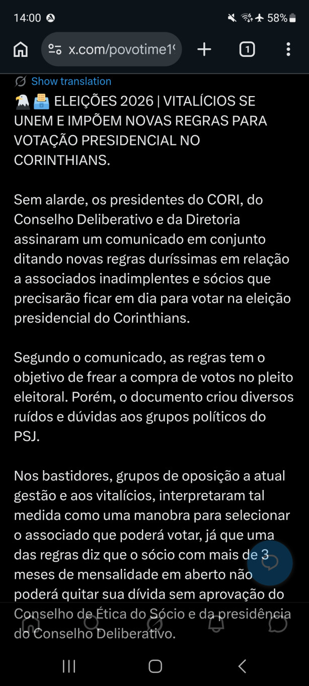 Olho no movimento...