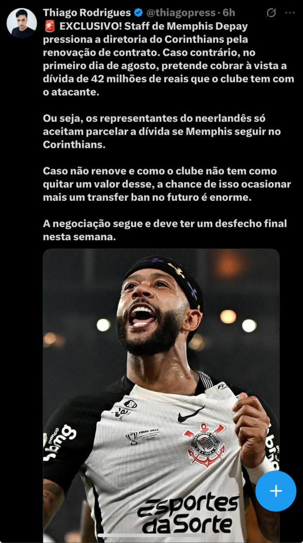 Staff do Memphis est� certinho.