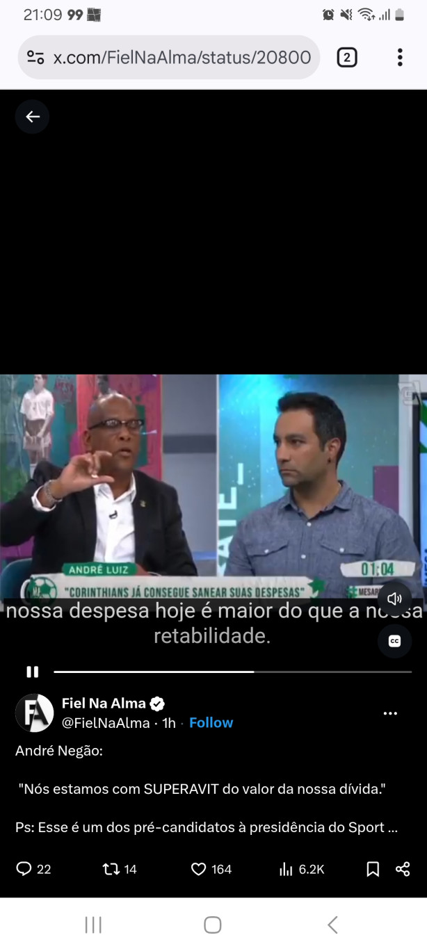 Andr� Neg�o pra presidente