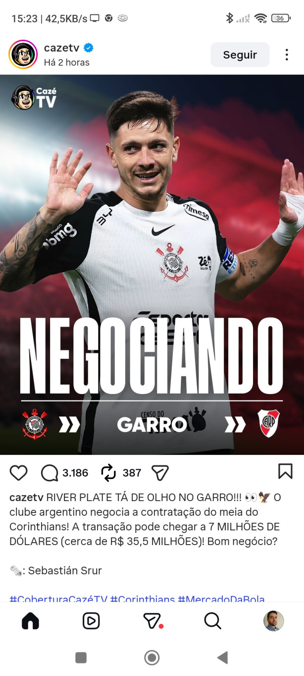 Garro negociando com o River?
