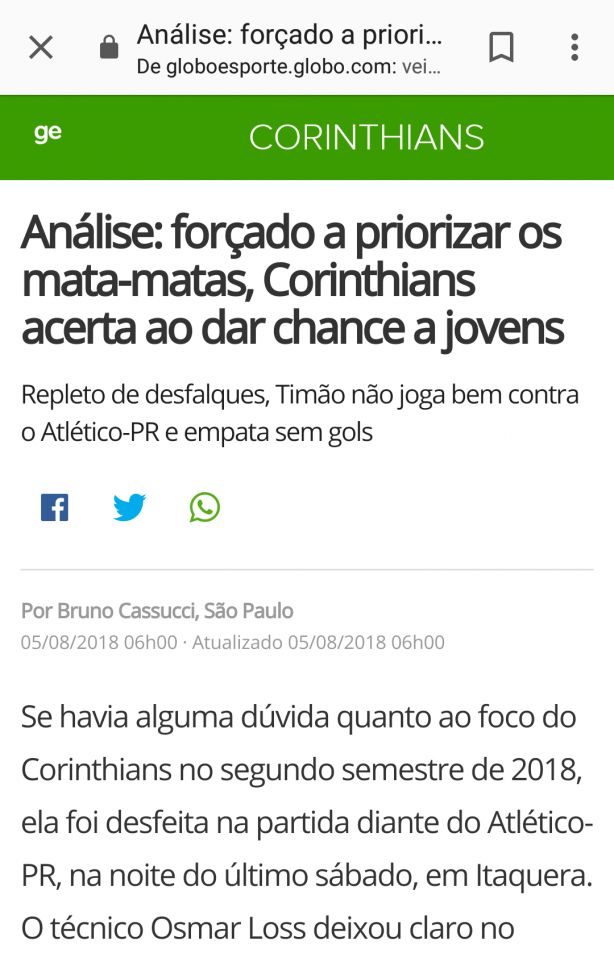Concordam? Eu sim.