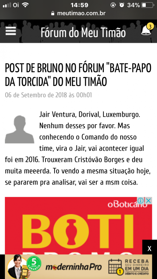 Quero saber opni�es, comentem sobre a contrata��o de Jair Ventura