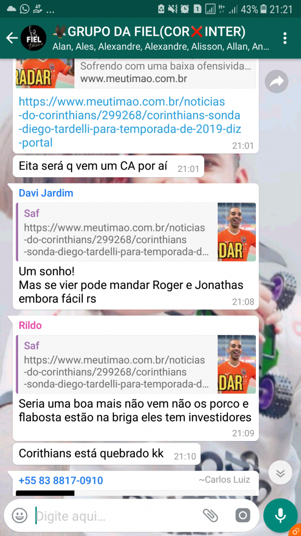 grupo da fiel whats app 13981304620
