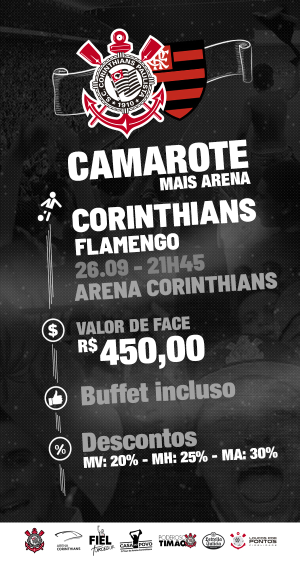 Corinthians x Flamengo - Camarotes a venda