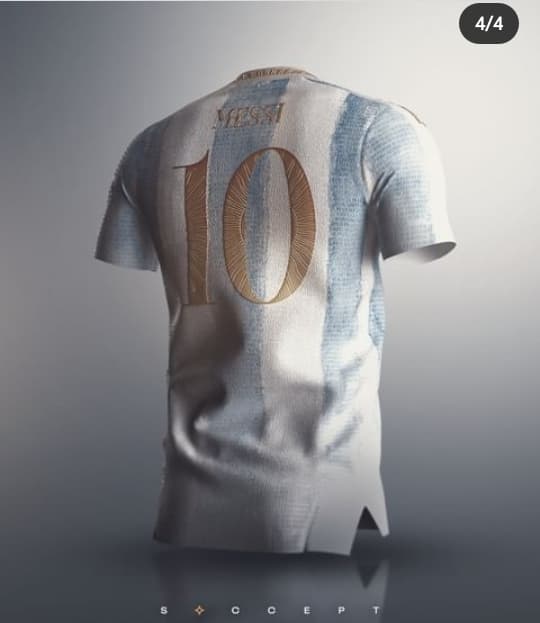 Camisa argentina dourada clearance