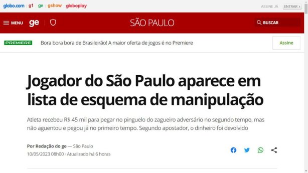 Quem são todos os jogadores envolvidos no esquema de manipulação