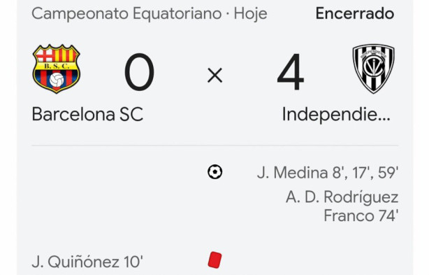 Acabou o jogo do Barcelona. Foram humilhados