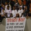 A torcida do Corinthians fez questo de agradecer Mano Menezes