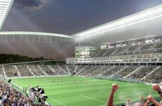 Novas imagens do projeto do est�dio do Corinthians