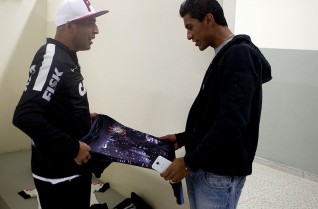 Recopa 2013: Fotos do vesti�rio do Corinthians