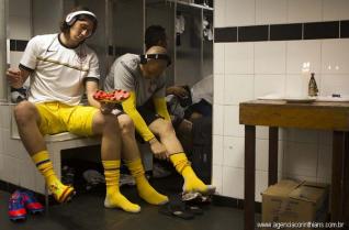 Vesti�rio do jogo Santos x Corinthians