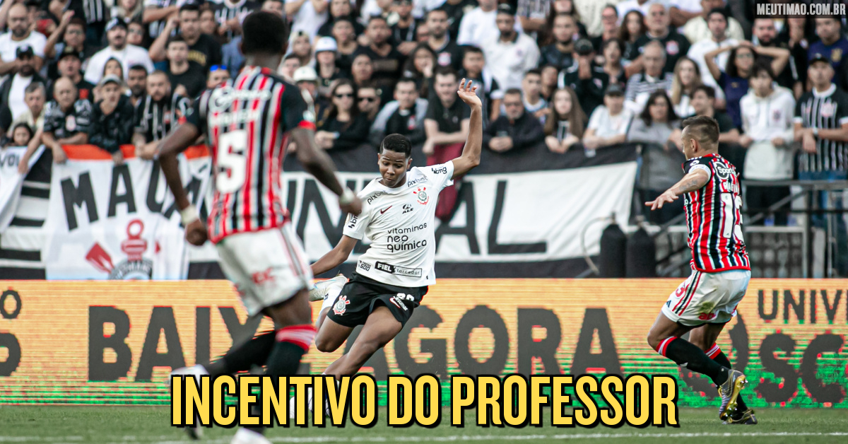 Corinthians joga como pequeno contra o São Paulo. Juiz ajuda. Luxa