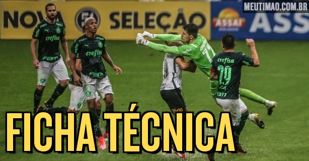 Ficha técnica: Corinthians 2 x 2 Palmeiras