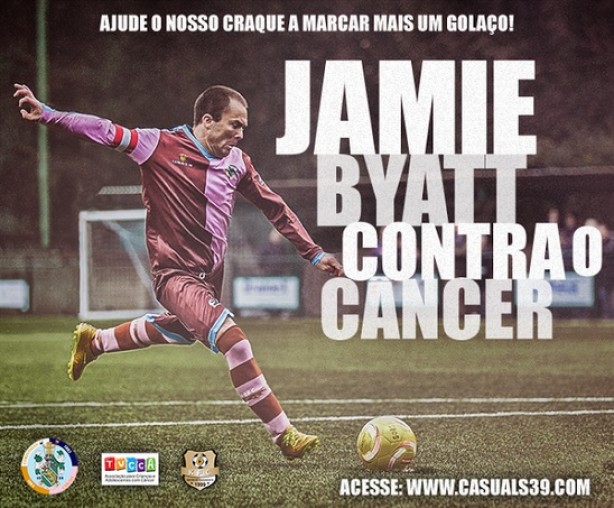 Jamie Byatt, do Corinthians-Casuals, entra em campanha beneficente