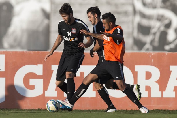 Uendel foi um dos destaques no treino do Corinthians nessa segunda-feira
