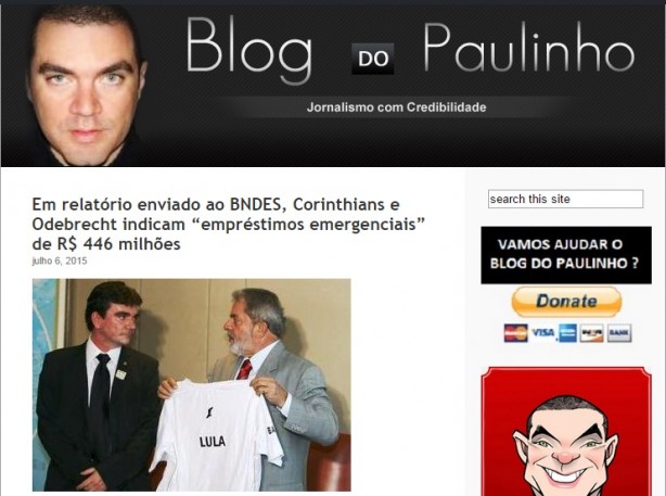 Autor do Blog do Paulinho, jornalista foi preso nesta segunda-feira em So Paulo