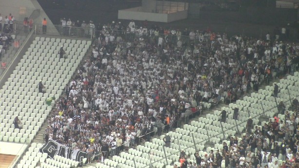 Na ocasio, setor visitante da Arena Corinthians ficou bem lotado