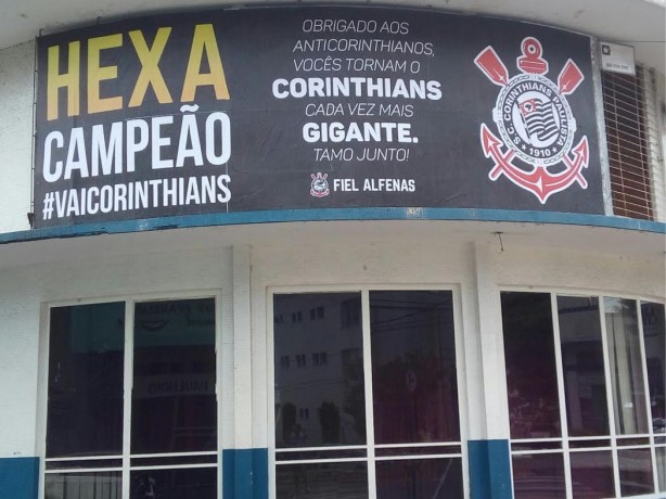 Outdoor do Corinthians, em Alfenas