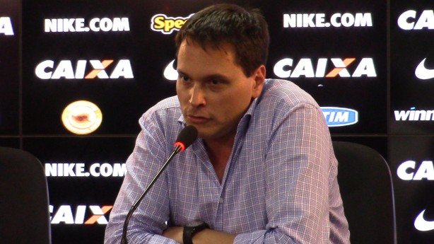 Edu Ferreira concedeu entrevista coletiva na Arena Corinthians nesta segunda-feira