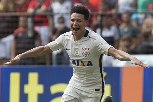Lucca fez o primeiro gol do Corinthians contra o Sport