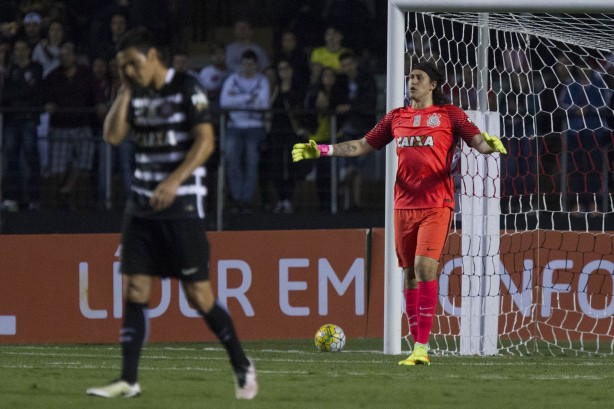 Corinthians do goleiro Cssio levou quatro gols do So Paulo nesse sbado