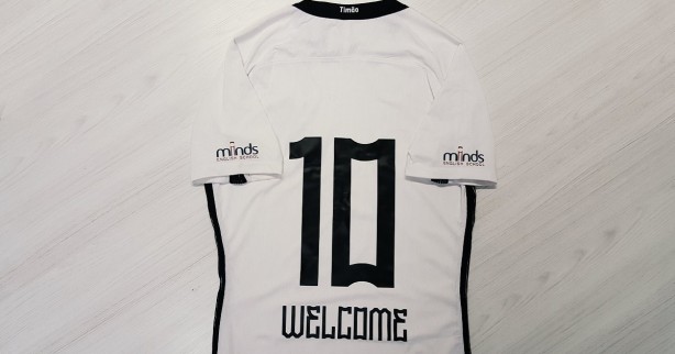 Novo patrocinador estampar barra da manga da camisa do Corinthians