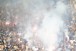Sinalizadores na torcida do Corinthians nesta quarta-feira