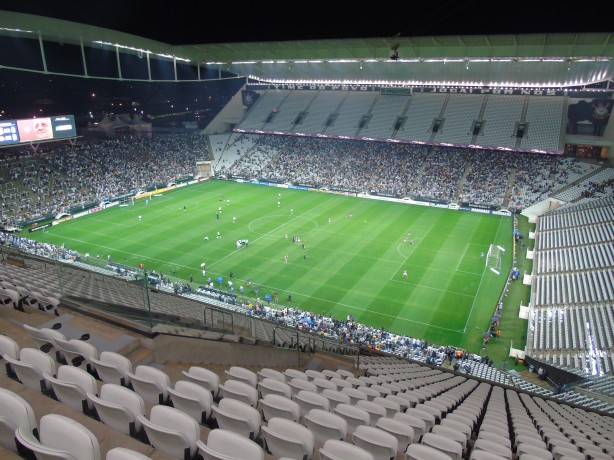 Arena Corinthians antes da bola rolar contra a Ferroviária