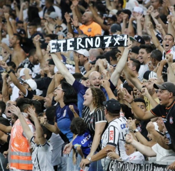 Arena Corinthians teve bom pblico contra o Santos