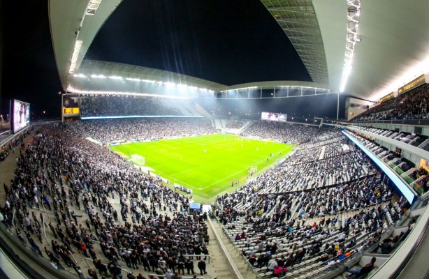 Arena Corinthians foi palco do jogo dessa quarta entre Corinthians e Internacional