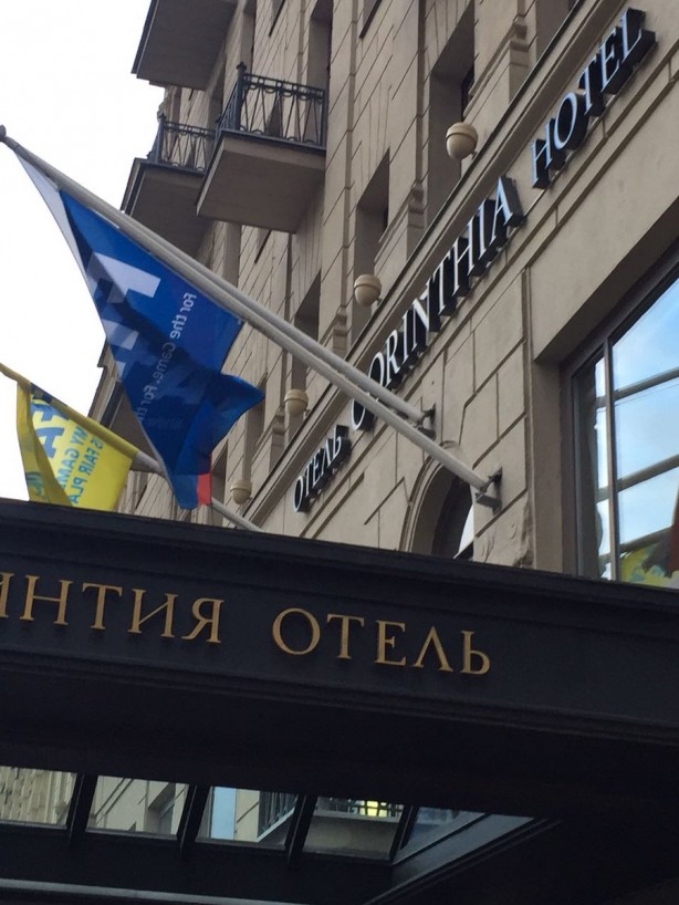 Hotel onde a delegao portuguesa est hospedada em So Petersburgo, na Rssia