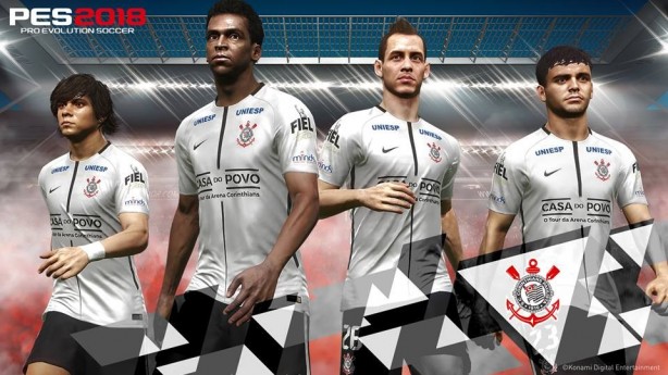 Corinthians manteve contrato exclusivo com a Konami e est presente no PES 2018