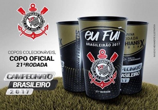 Copo exclusivo ser vendido na Arena Corinthians, neste sbado