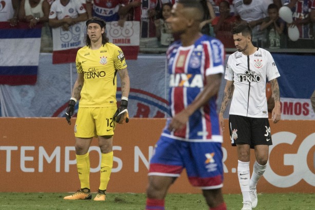 Cssio viu Corinthians levar dois gols neste domingo